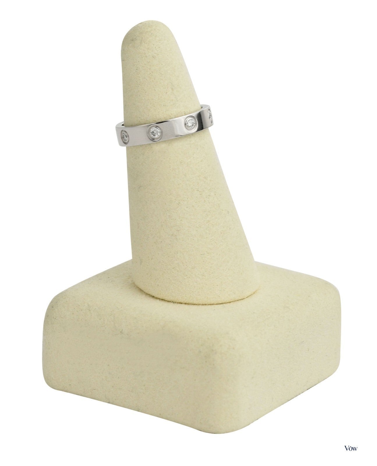 Cartier Love Ring — 0.19ct Diamonds, 18k White Gold — Authentic Pre-Owned