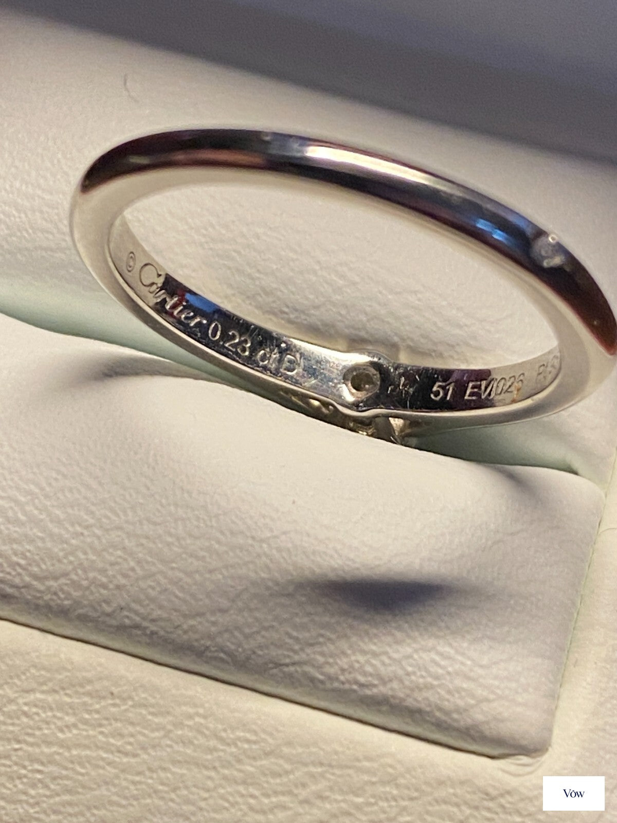 Cartier Round Diamond Engagement Ring — 0.23ct, Platinum — Authentic Pre-Owned