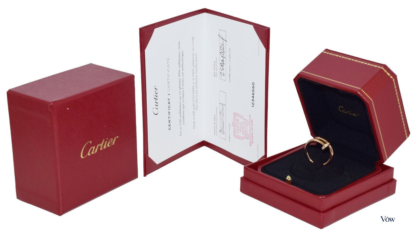 Cartier Juste un Clou — 0.13ct Diamonds, 18k Rose Gold — Authentic Pre-Owned