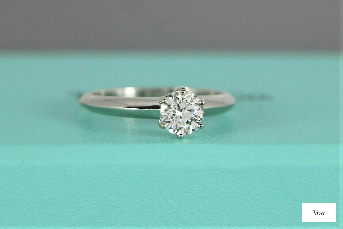 Tiffany & Co. Round Diamond Engagement Ring — 0.61ct Platinum — Authentic Pre-Owned