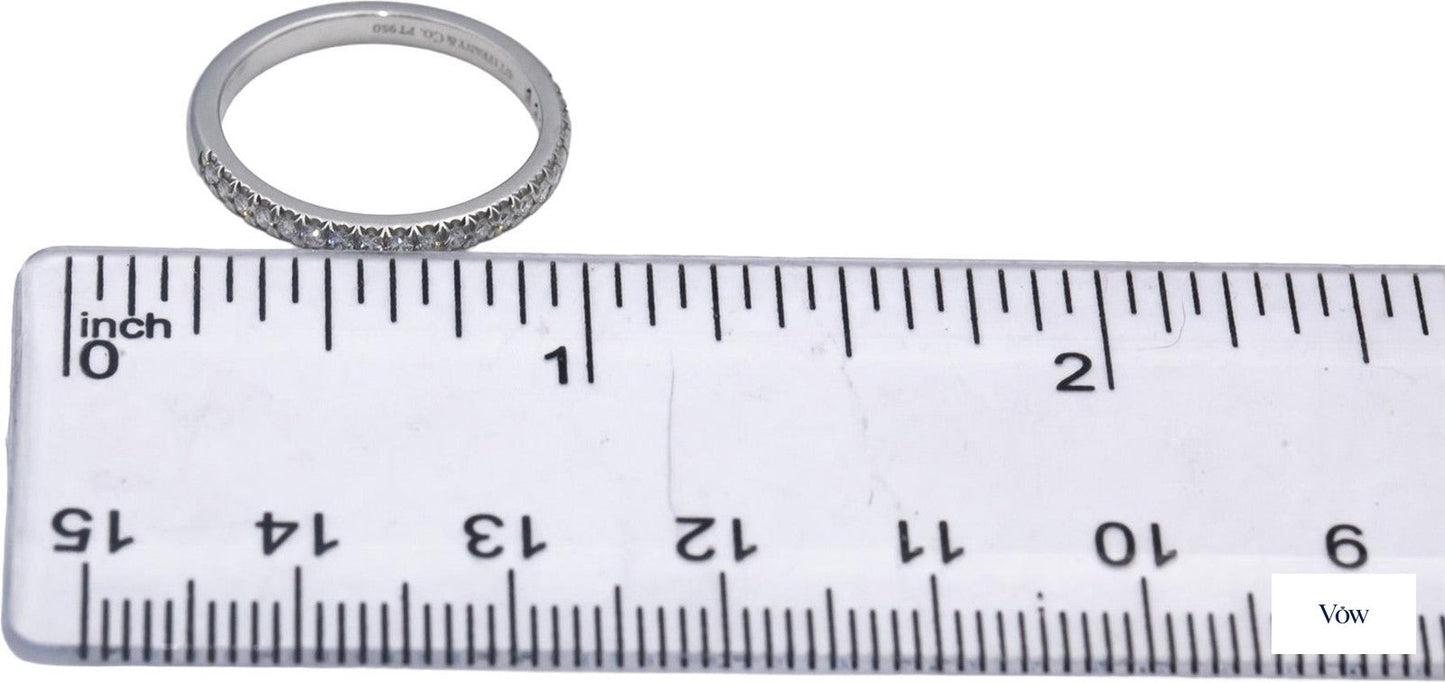 Tiffany & Co. Soleste Diamond Band — 0.17ct Round, Platinum — Authentic Pre-Owned