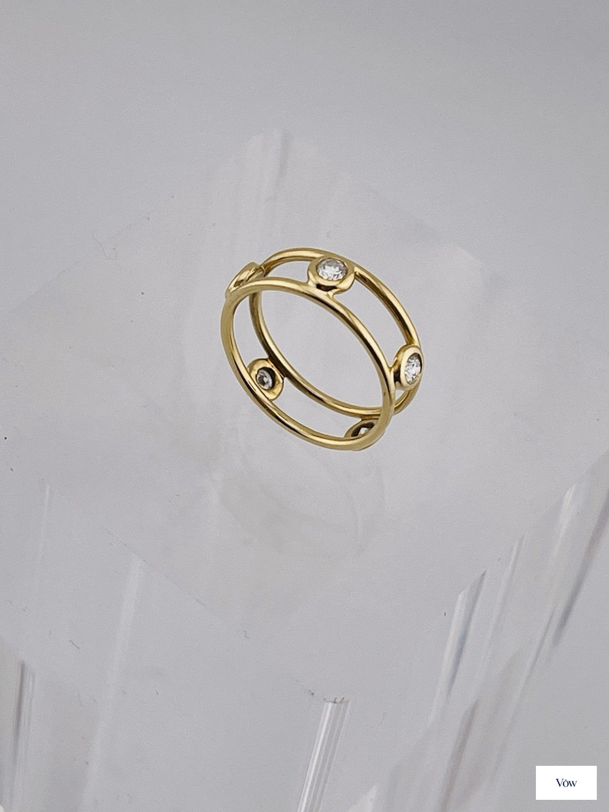 Tiffany & Co. By the Yard Diamond Ring — 18K Yellow Gold — Authentic Pre-Owned