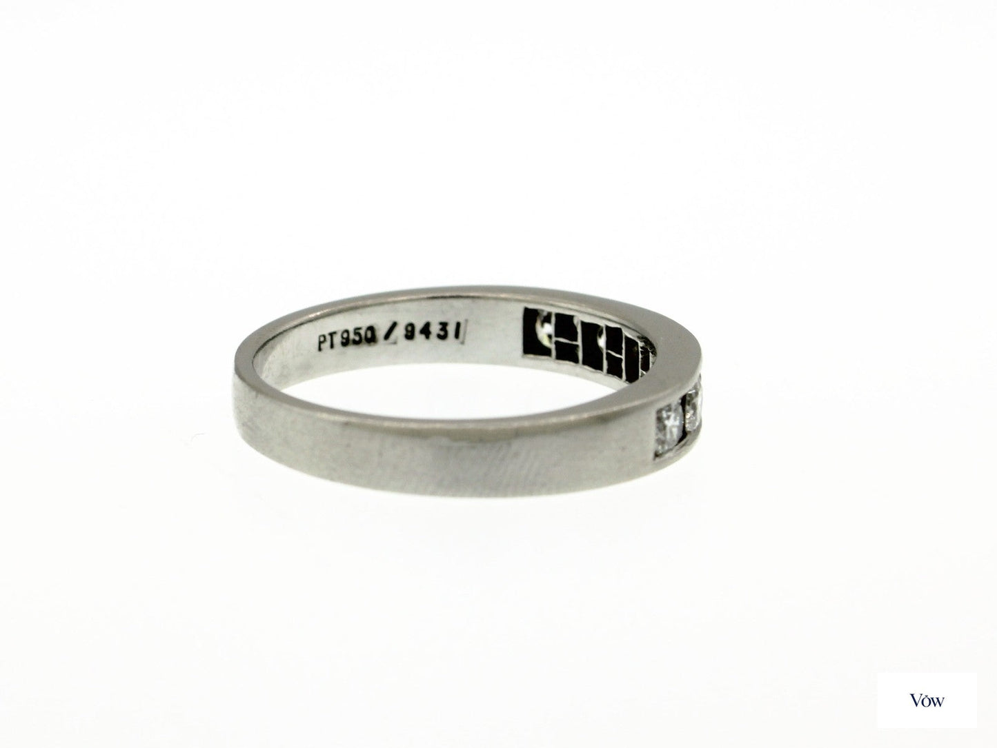 Tiffany & Co. Half Eternity Diamond Ring — .75ct Platinum — Authentic Pre-Owned