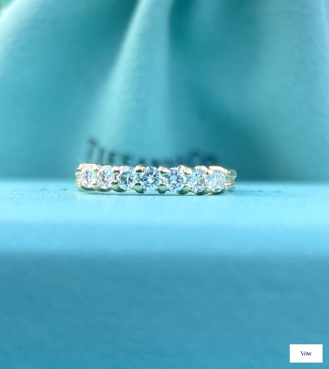 Tiffany & Co. Forever Embrace Eternity Diamond Band — 18k Yellow Gold — Authentic Pre-Owned