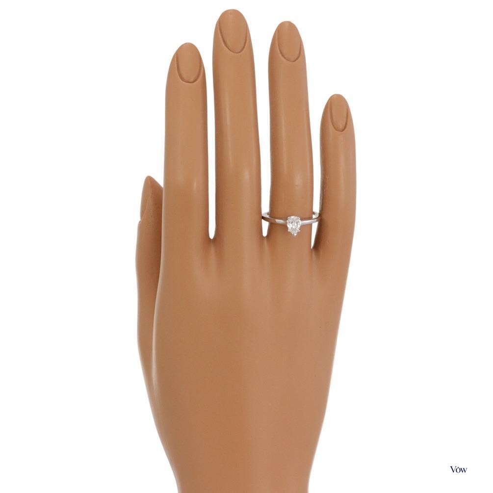 Tiffany & Co. Pear Diamond Solitaire — 0.47ct, Platinum — Authentic Pre-Owned