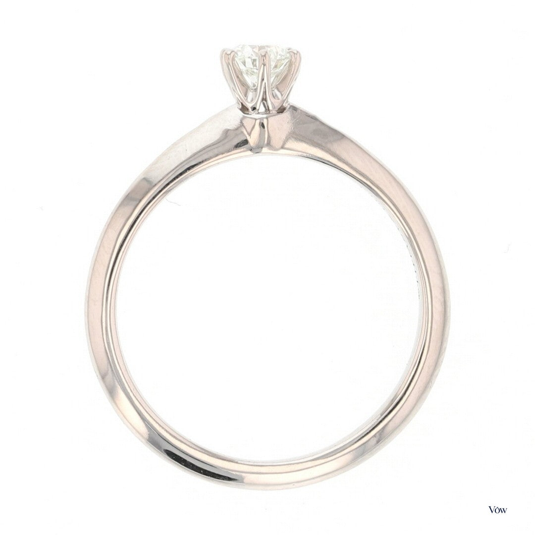 Tiffany & Co. Round Diamond Solitaire — 0.23ct Platinum — Authentic Pre-Owned