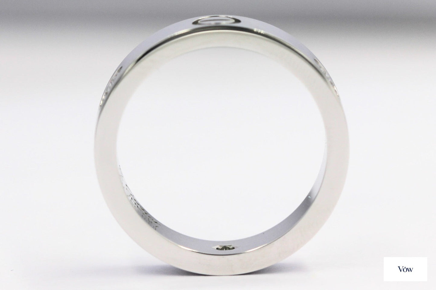 Cartier Love Ring — 0.22ct Round Diamond, 18K White Gold — Authentic Pre-Owned