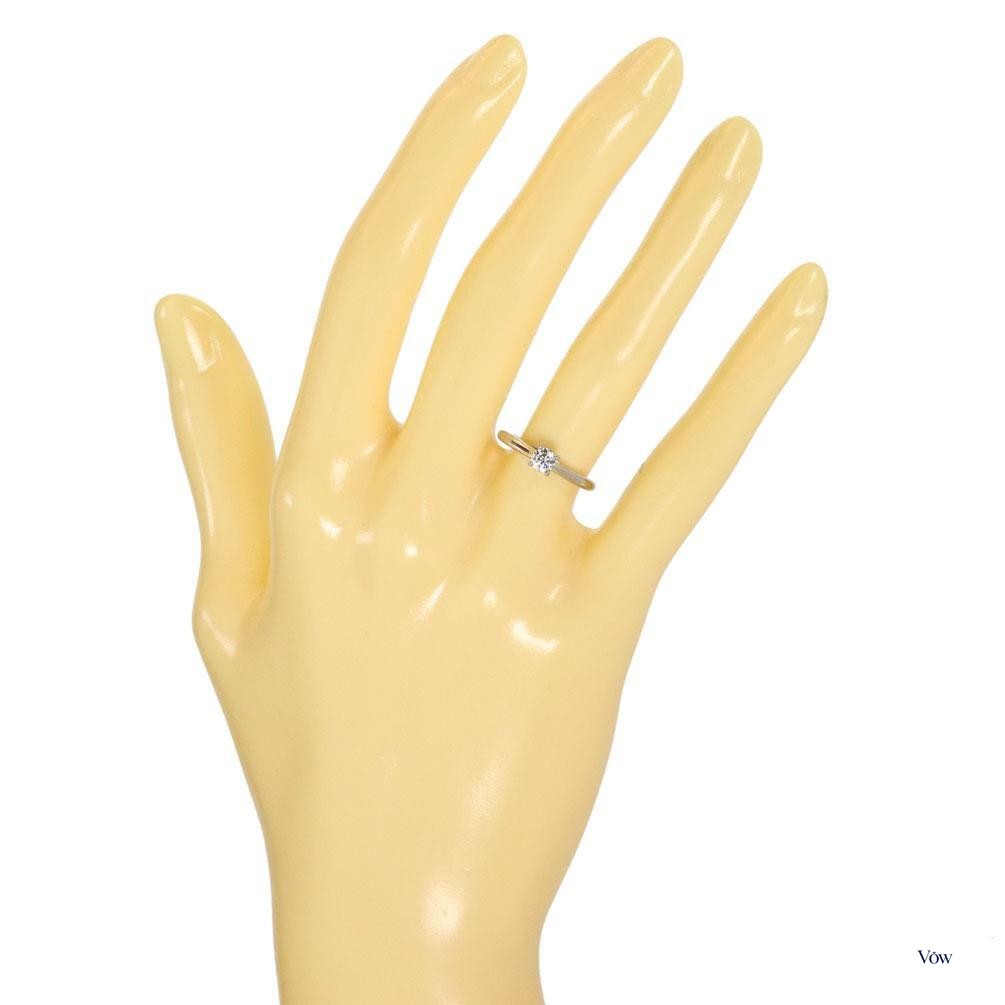 Cartier Diamond Solitaire — Platinum Engagement Ring, Size 3.5 — Authentic Pre-Owned