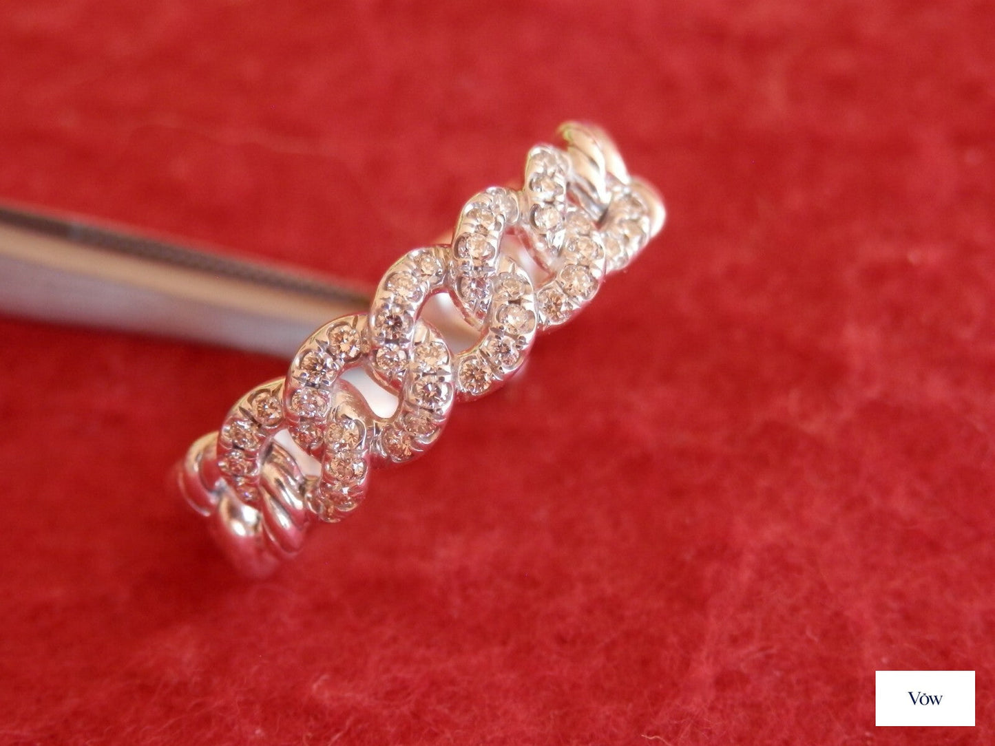 David Yurman Belmont Curb Link — Diamond Pave, Sterling Silver — Authentic Pre-Owned