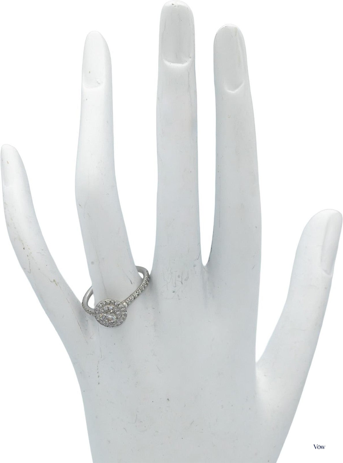Tiffany & Co. Soleste Double Halo — 0.65ct Diamond, Platinum — Authentic Pre-Owned
