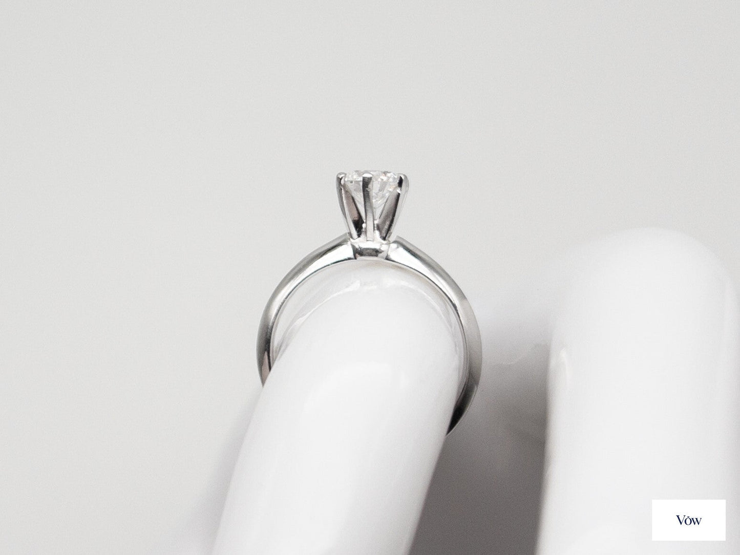 Tiffany & Co. 0.75ct Diamond Solitaire — Platinum — Authentic Pre-Owned