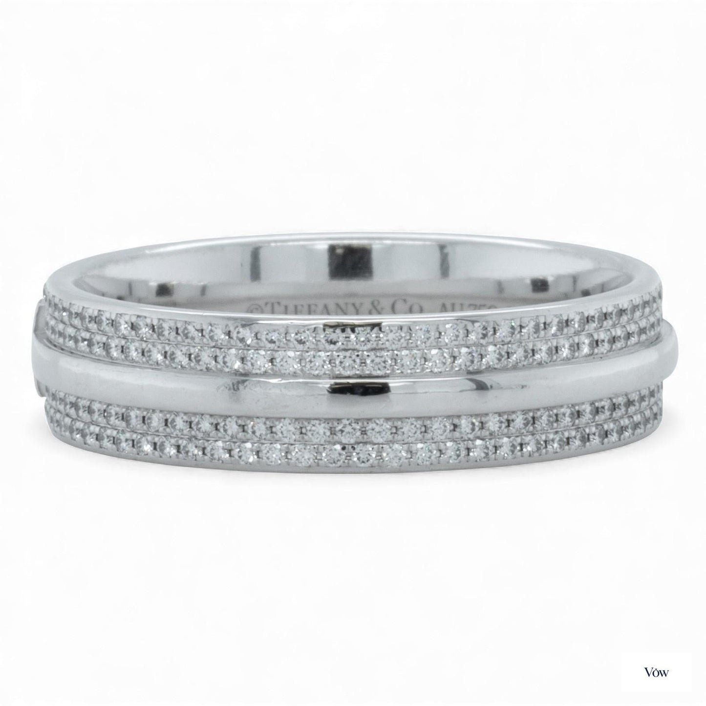 Tiffany & Co. Etoile Dots Band — 0.57ct Diamond, White Gold — Authentic Pre-Owned