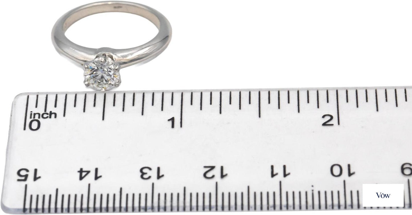 Tiffany & Co. Round Diamond Ring — 0.73ct, Platinum — Authentic Pre-Owned
