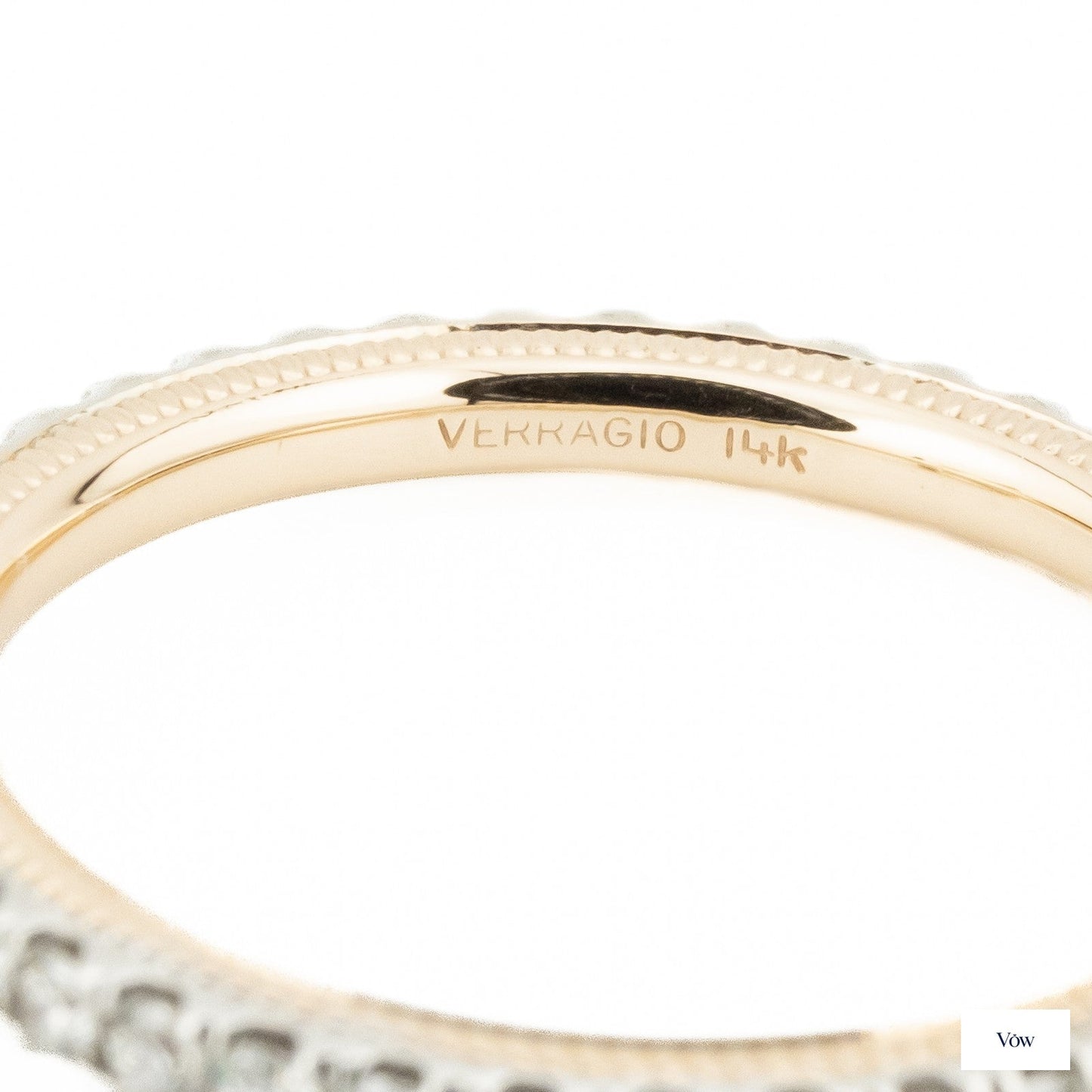 Verragio 0.70ct Princess Diamond Ring — Two-Tone Gold — Authentic Pre-Owned