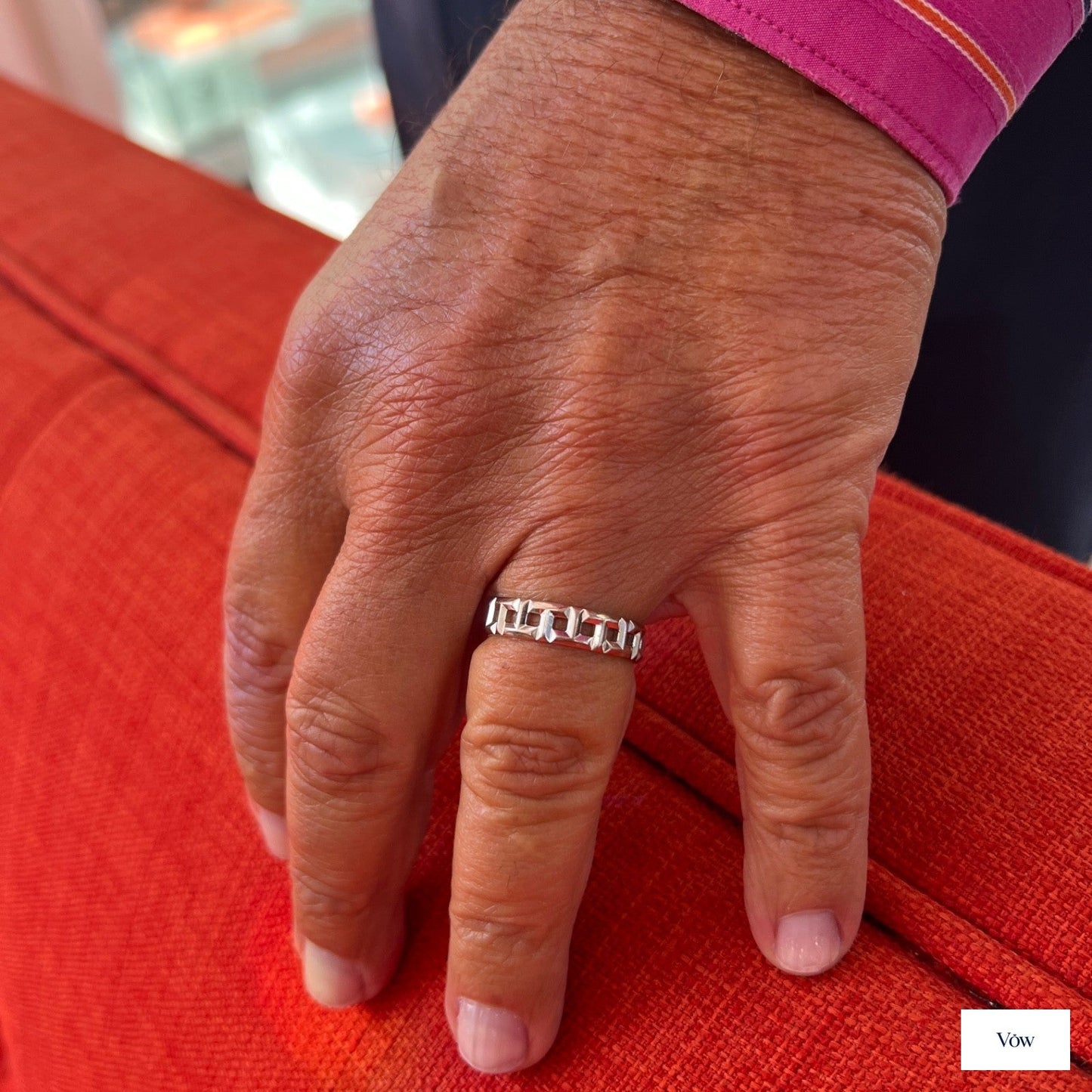 Tiffany & Co. True Wide Wedding Ring — 18K White Gold — Authentic Pre-Owned
