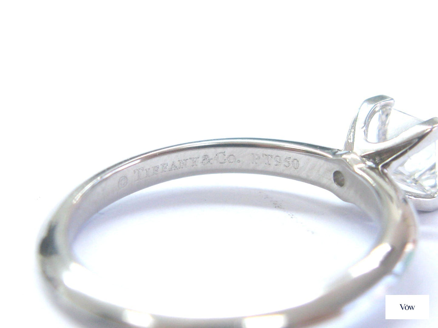 Tiffany & Co. Princess Cut Diamond Solitaire — 0.55ct, Platinum — Authentic Pre-Owned