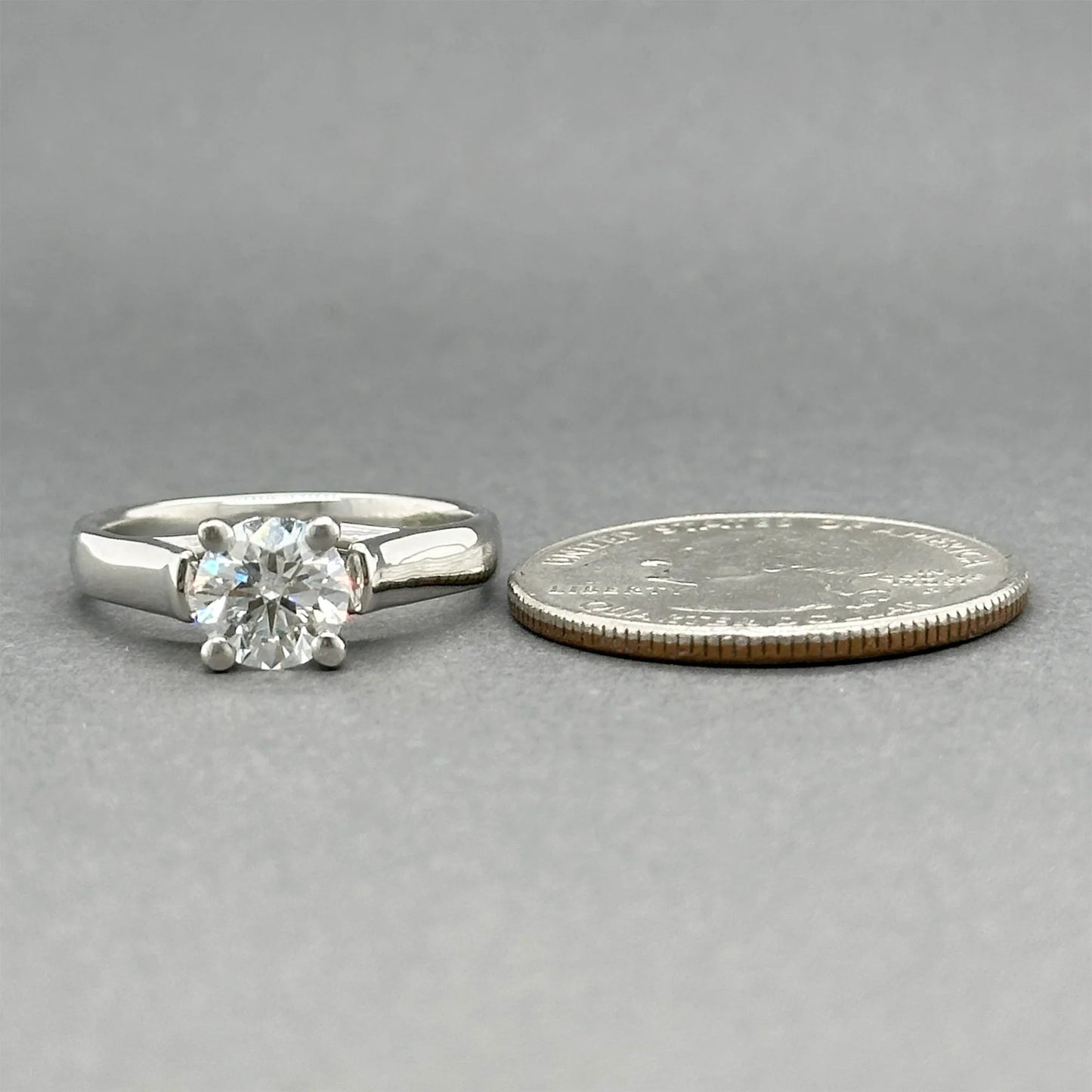 1.21ct Round Brilliant Diamond Engagement Ring — GIA Certified, Platinum