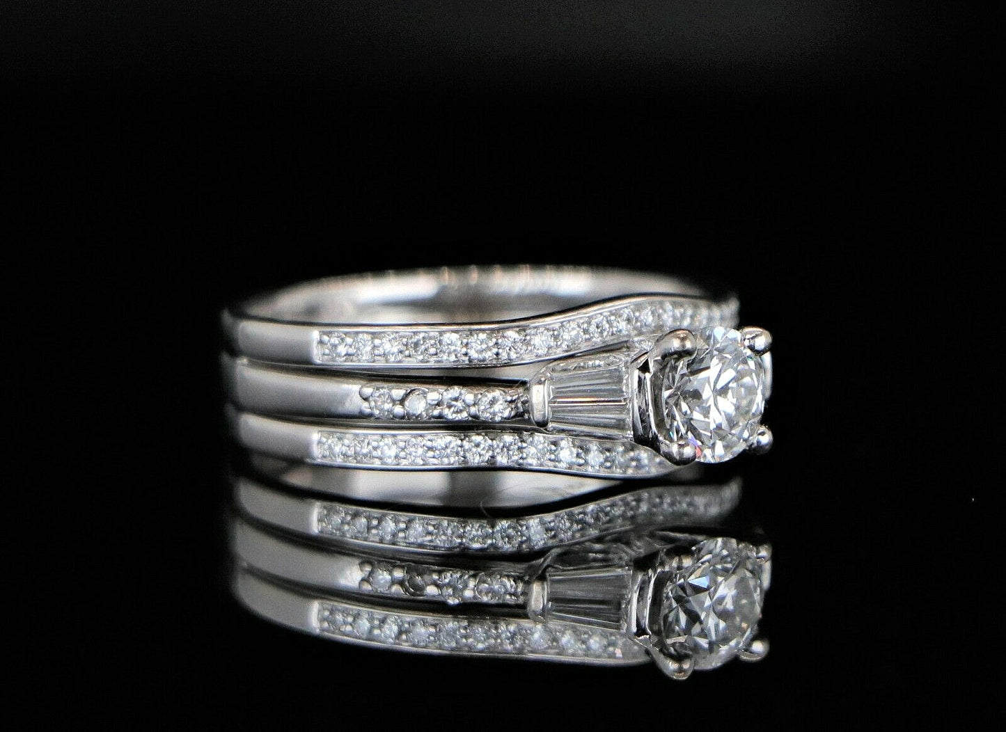 0.72ct Round Brilliant Diamond Engagement Ring — GIA Certified, 18k White Gold