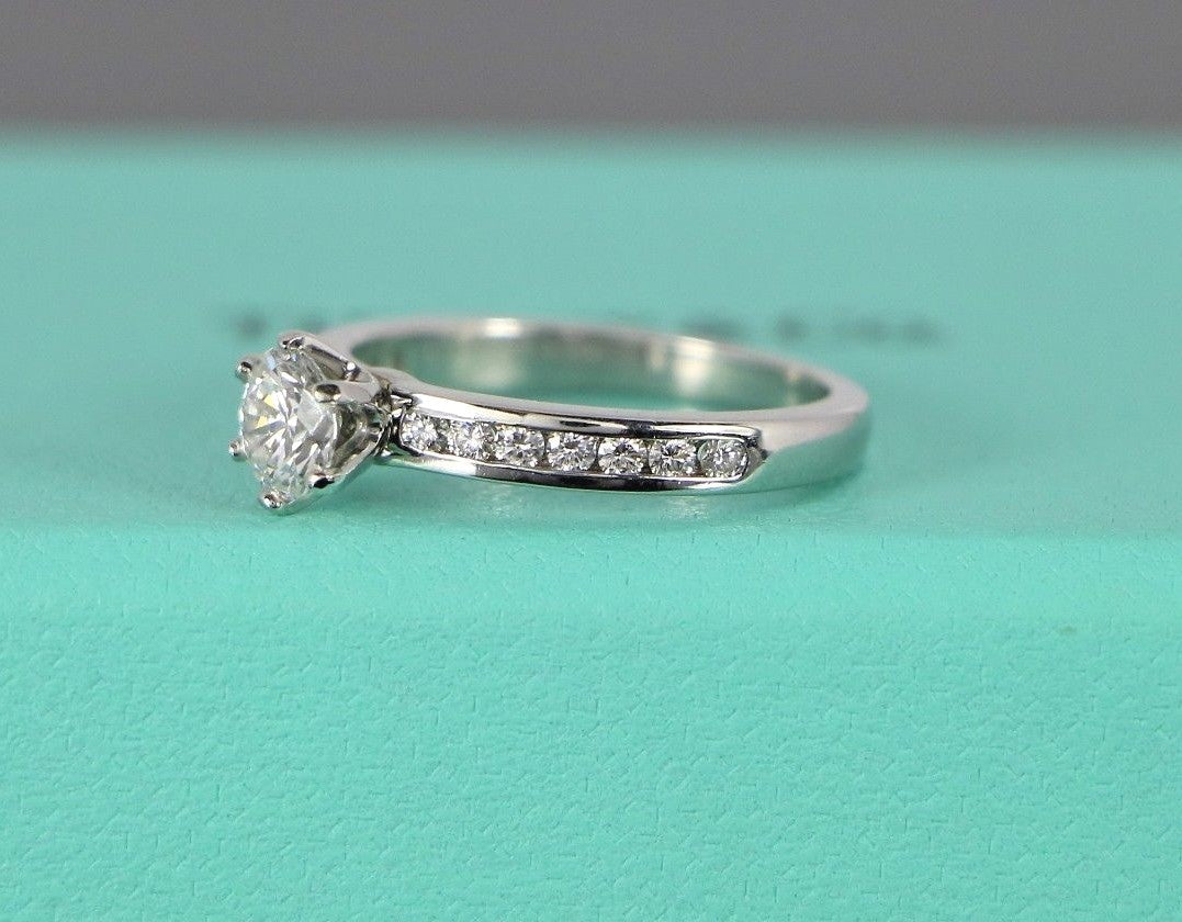 0.50ct Round Brilliant Diamond Engagement Ring — GIA Certified, Platinum