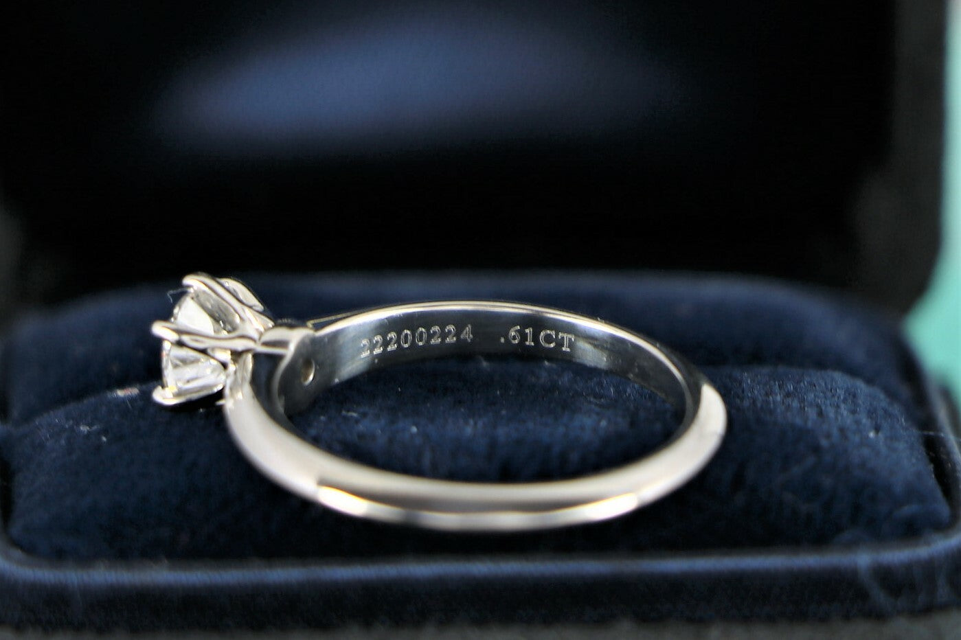 0.61ct Round Brilliant Diamond Solitaire Ring — GIA Certified, Platinum
