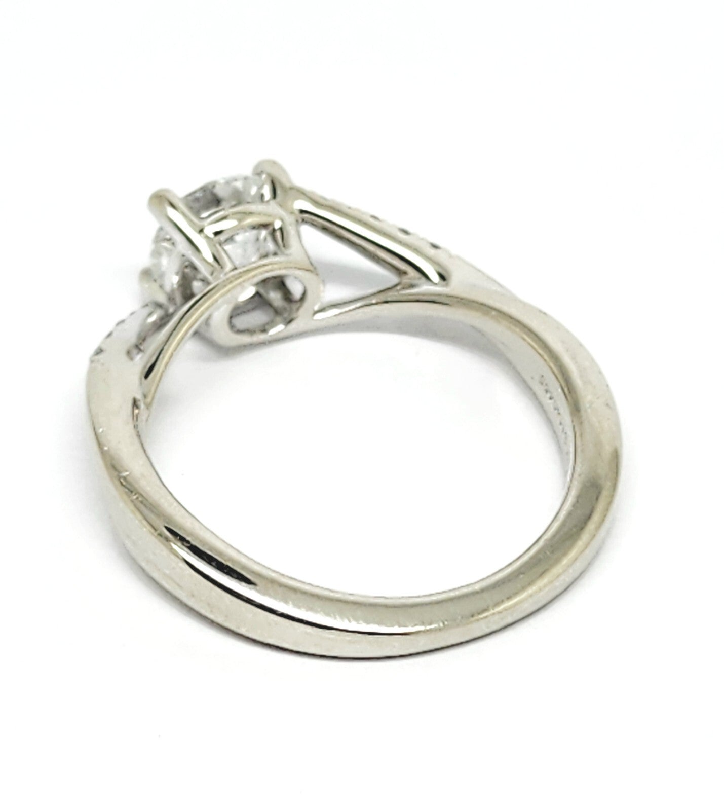 0.70ct Round Brilliant Diamond Engagement Ring — GIA Certified, 14k White Gold
