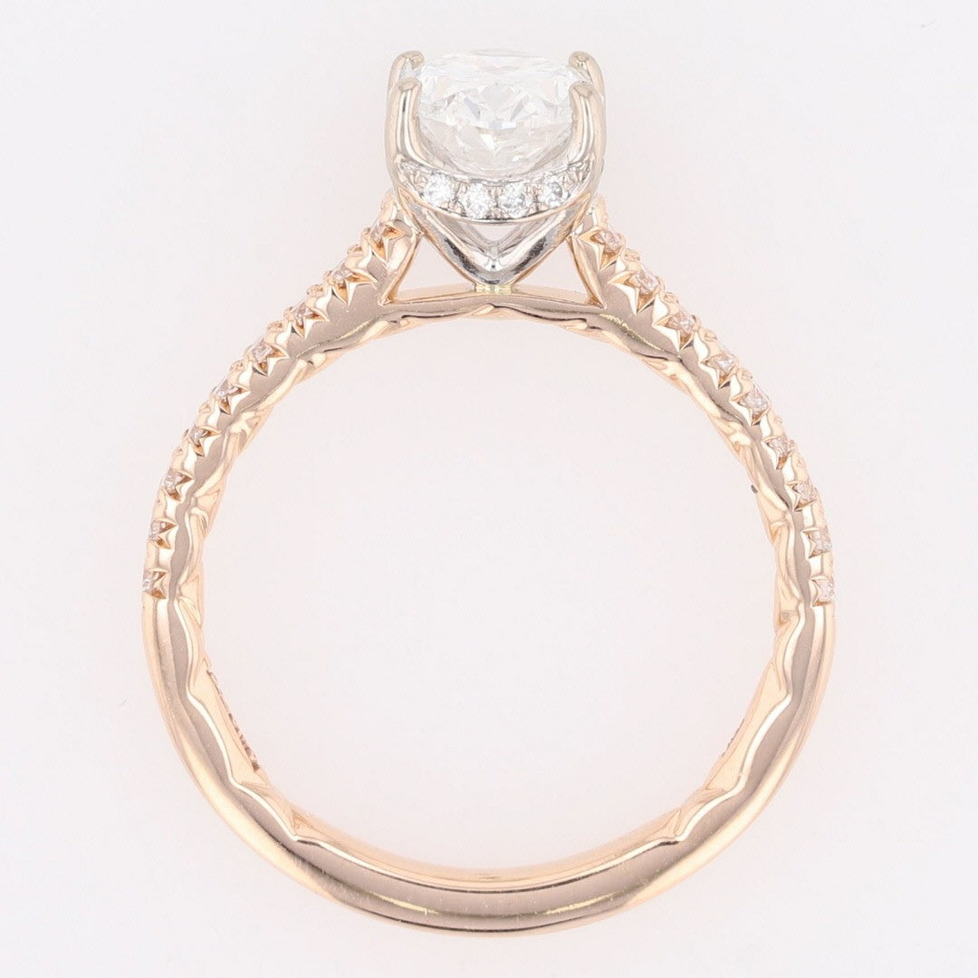 1.29ct Oval Brilliant Diamond Solitaire Engagement Ring — GIA Certified, 14k Rose Gold