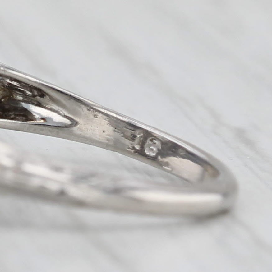 1.08ct Old European Brilliant Diamond Art Deco Ring — GIA Certified, 18k White Gold