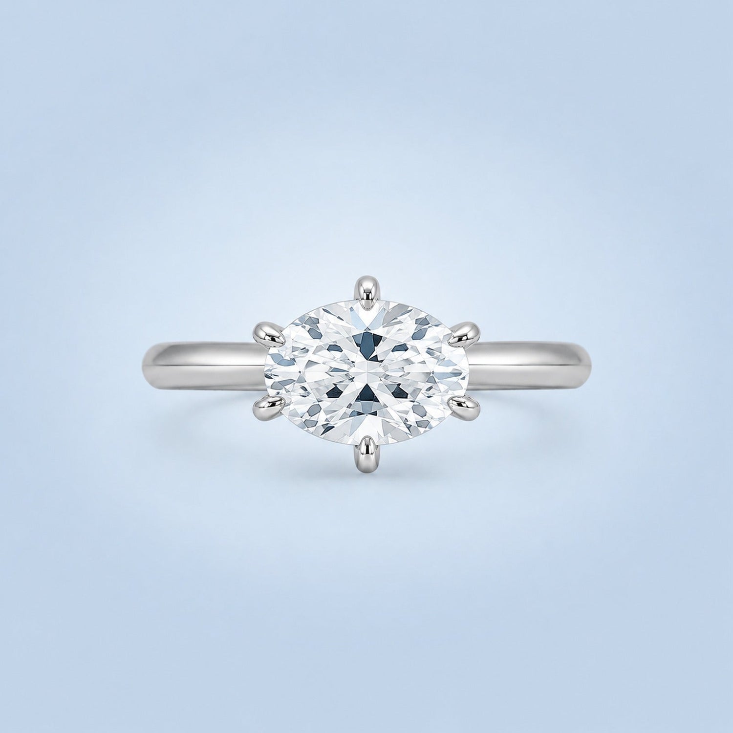 shape-oval diamond ring