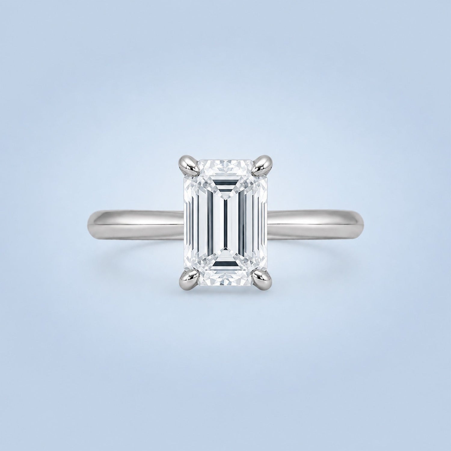 shape-emerald diamond ring