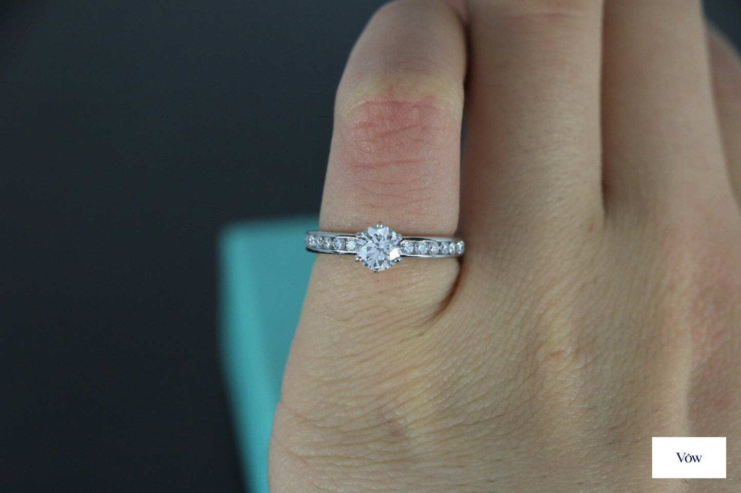 Tiffany & Co. Round Diamond Engagement Ring — 0.49ct, Platinum — Authentic Pre-Owned