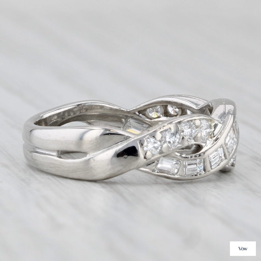 Tiffany & Co. Woven Diamond Ring — 0.79ct, Platinum — Authentic Pre-Owned