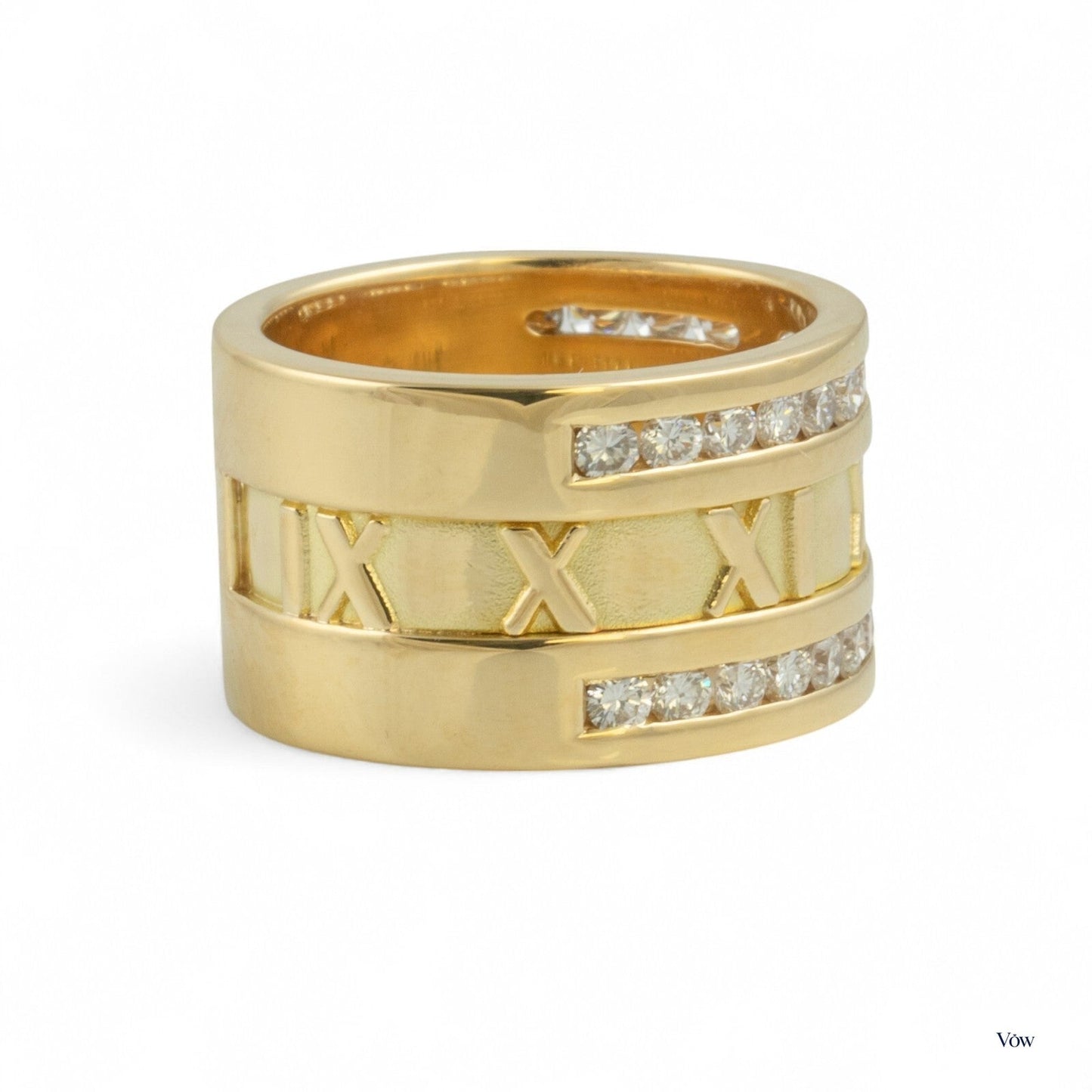 Tiffany & Co. Atlas Roman Numeral — 0.90ct, Yellow Gold — Authentic Pre-Owned