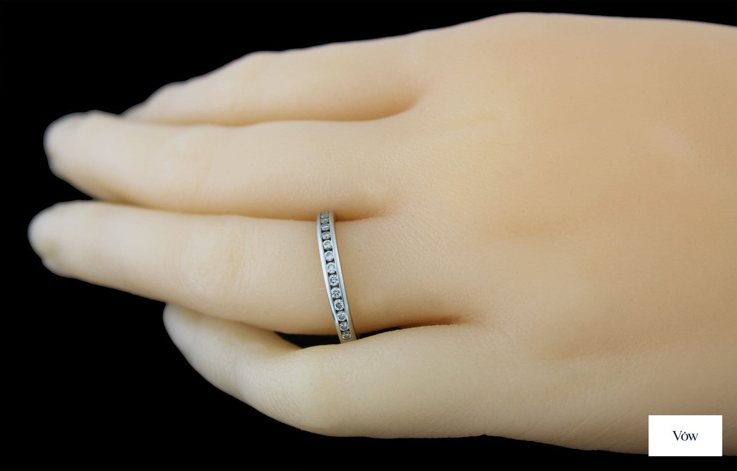Tiffany & Co. Half Eternity Diamond Band — Platinum — Authentic Pre-Owned
