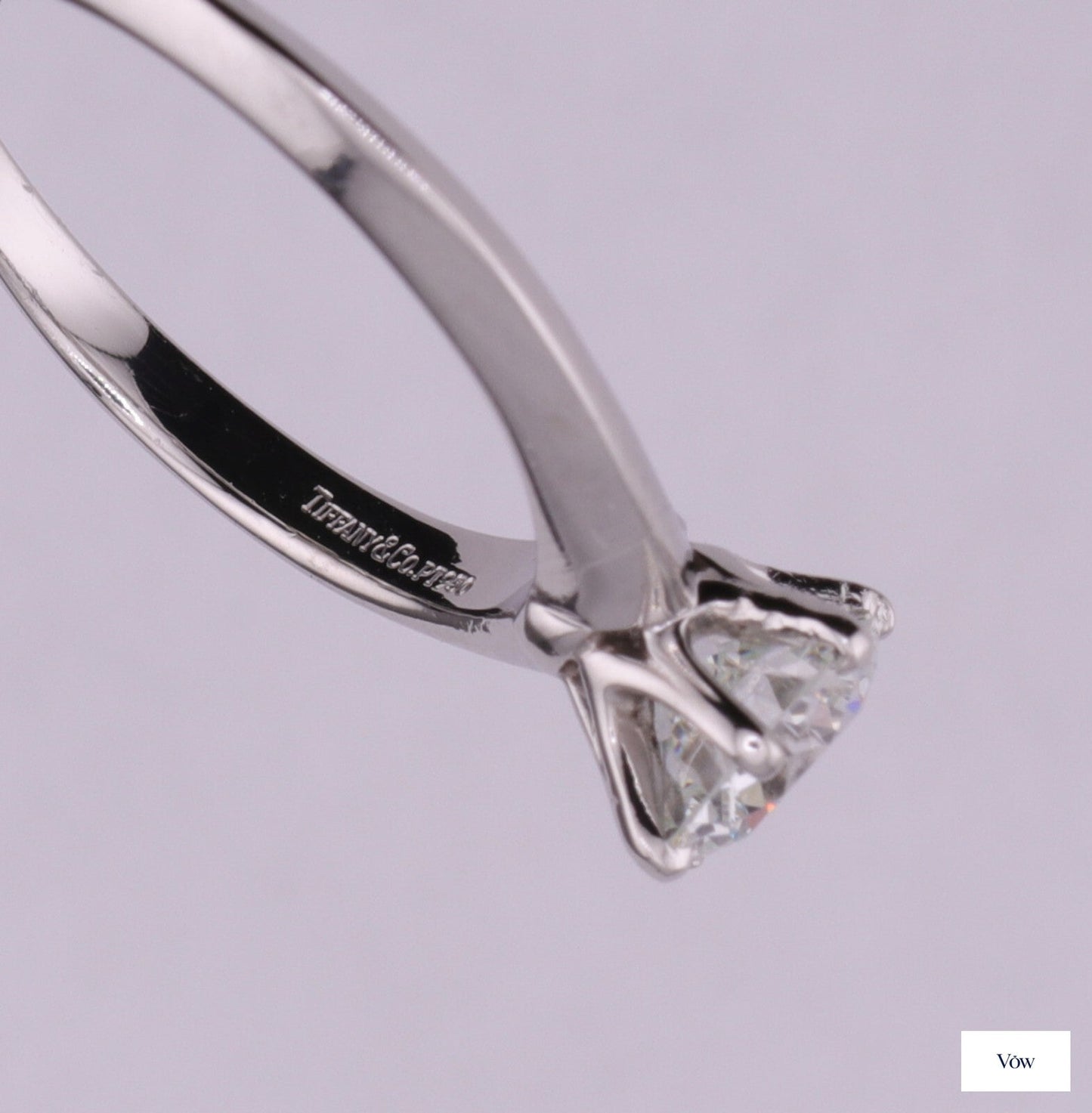 Tiffany & Co. Round Diamond Ring — 1.08ct, Platinum — Authentic Pre-Owned
