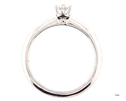 Tiffany & Co. Solitaire Engagement Ring — 0.20ct Diamond, Platinum — Authentic Pre-Owned