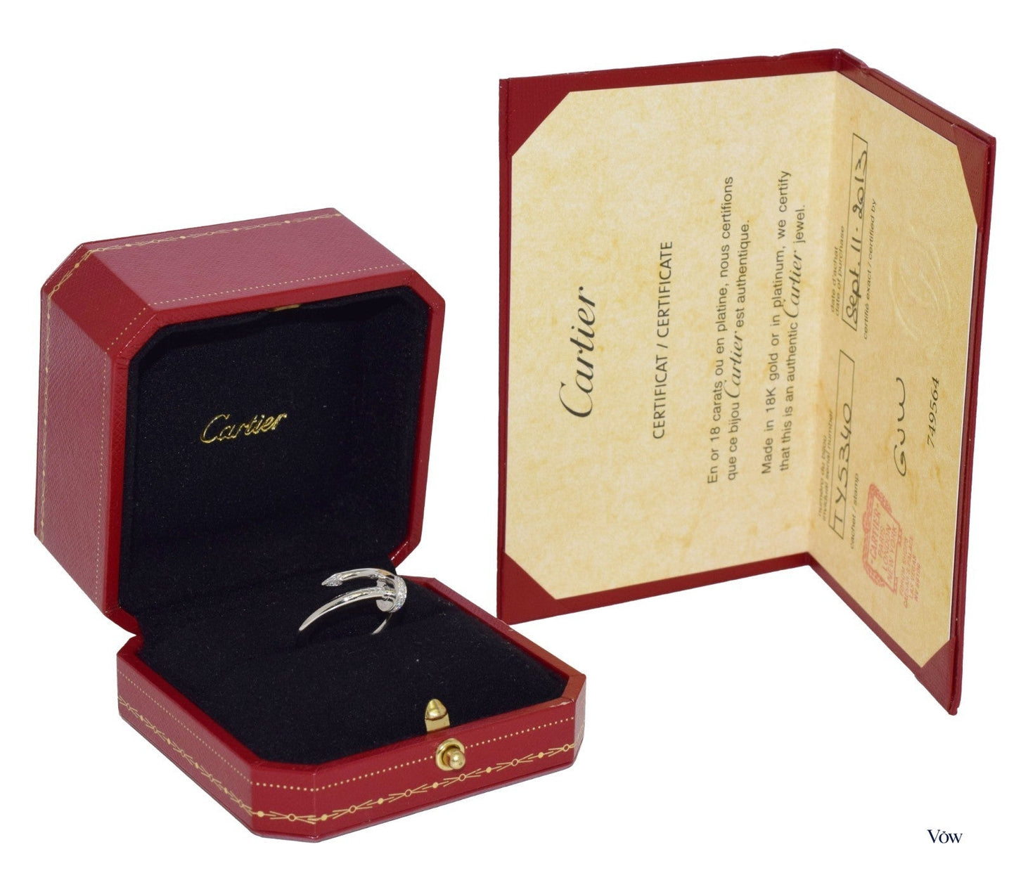 Cartier Juste un Clou — 0.13ct Diamond, 18k White Gold — Authentic Pre-Owned
