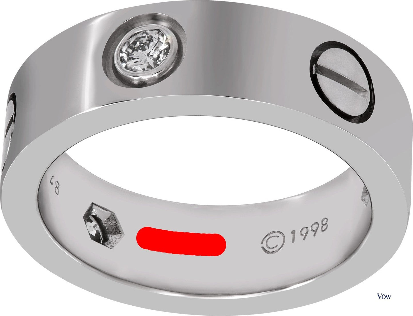 Cartier Love Ring — 18k White Gold, Classic Model — Authentic Pre-Owned