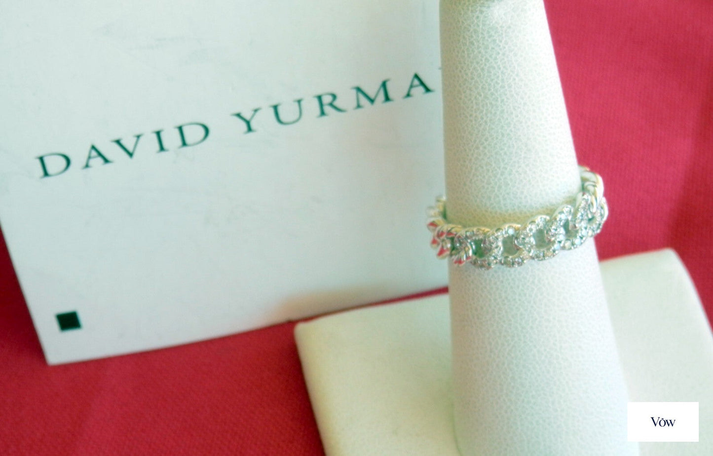 David Yurman Belmont Curb Link — Diamond Pave, Sterling Silver — Authentic Pre-Owned