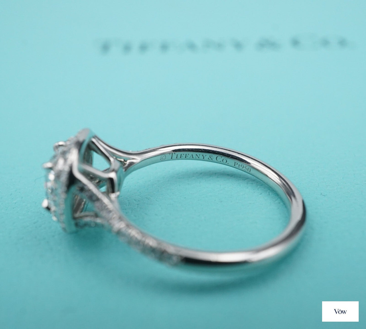Tiffany & Co. Soleste® — 0.73ct Cushion Diamond Ring, Platinum — Authentic Pre-Owned