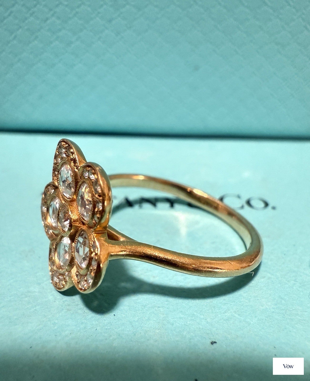 Tiffany & Co. Enchant Garden Flower Diamond Ring — 18k Rose Gold, Size 5.5 — Authentic Pre-Owned
