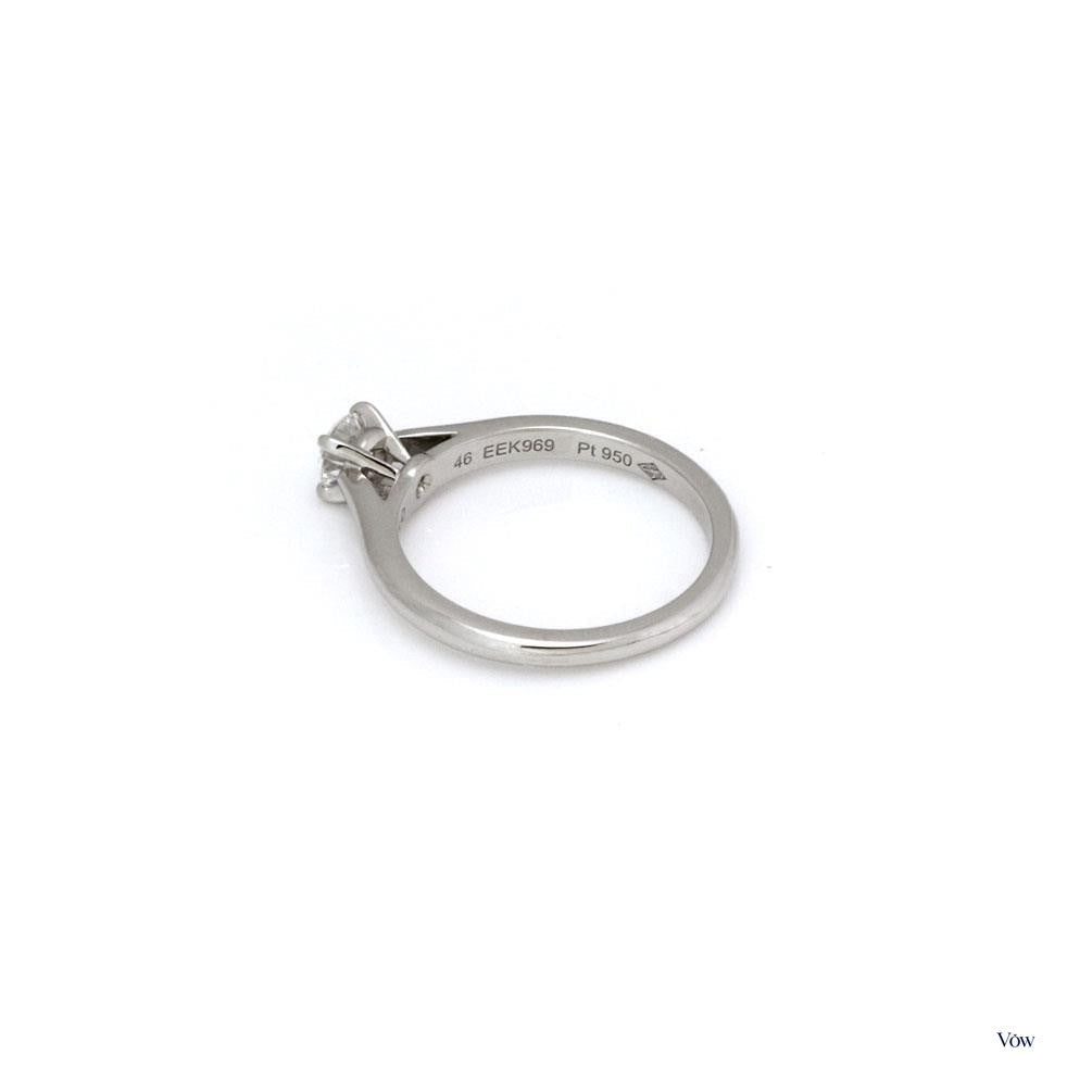 Cartier Solitaire Diamond Ring — 0.23ct Round, Platinum — Authentic Pre-Owned
