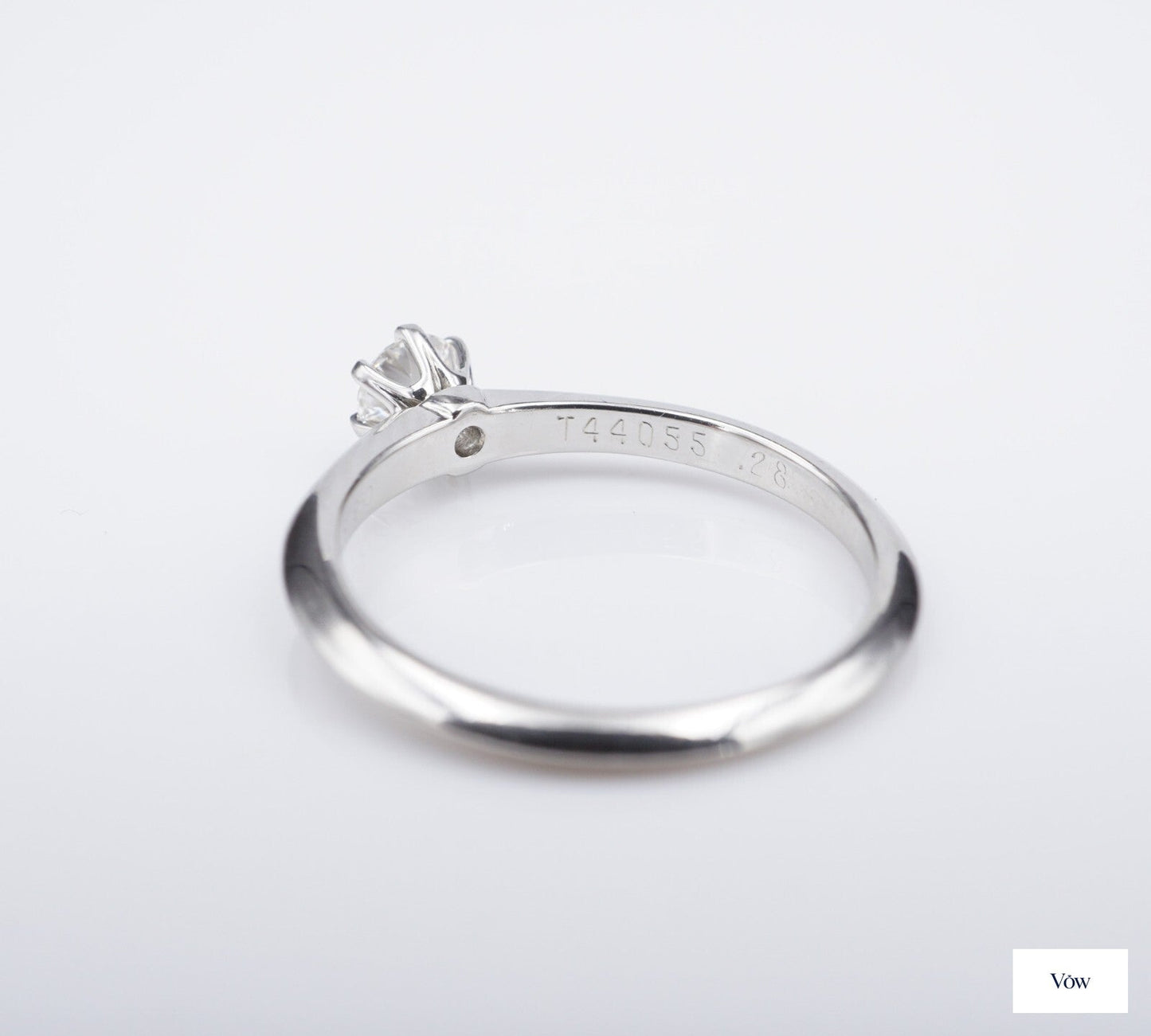 Tiffany & Co. Round Diamond Ring — 0.28ct, Platinum — Authentic Pre-Owned