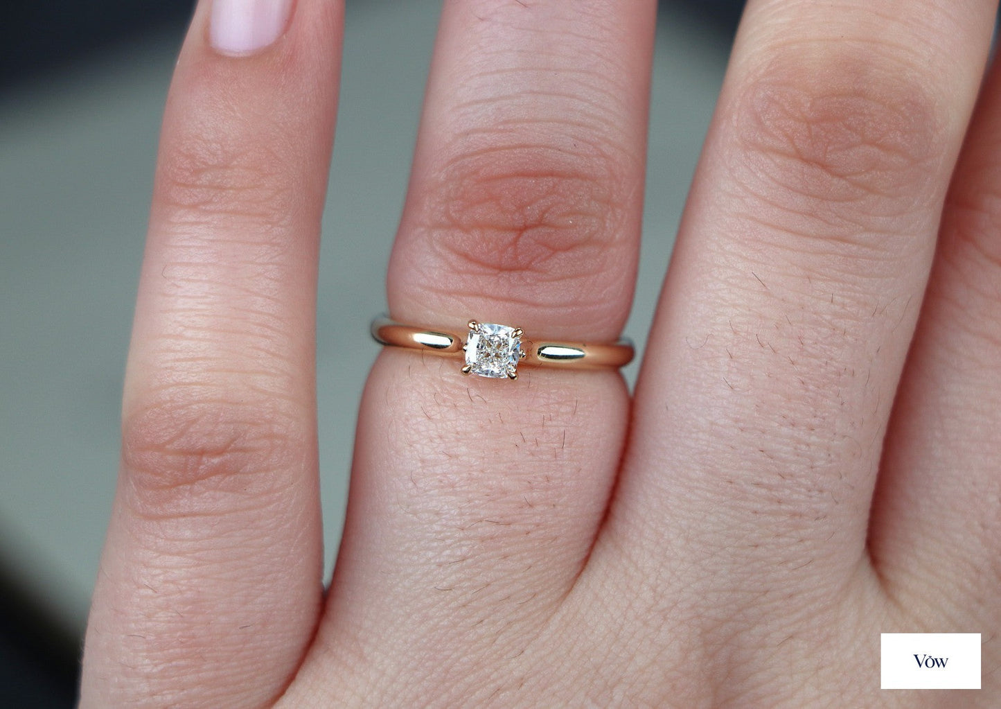 David Yurman Eden — 0.40ct Cushion Diamond, 18k Yellow Gold — Authentic Pre-Owned