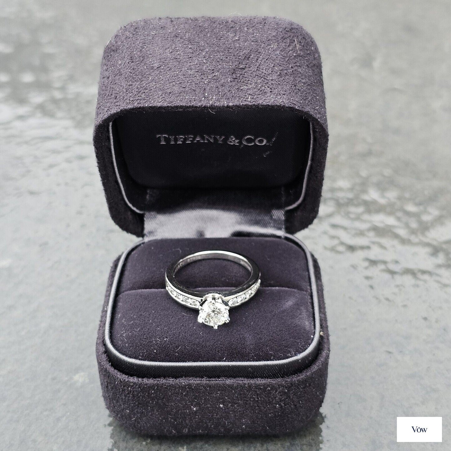Tiffany & Co. Round Diamond Engagement Ring — 0.79ct, Platinum — Authentic Pre-Owned