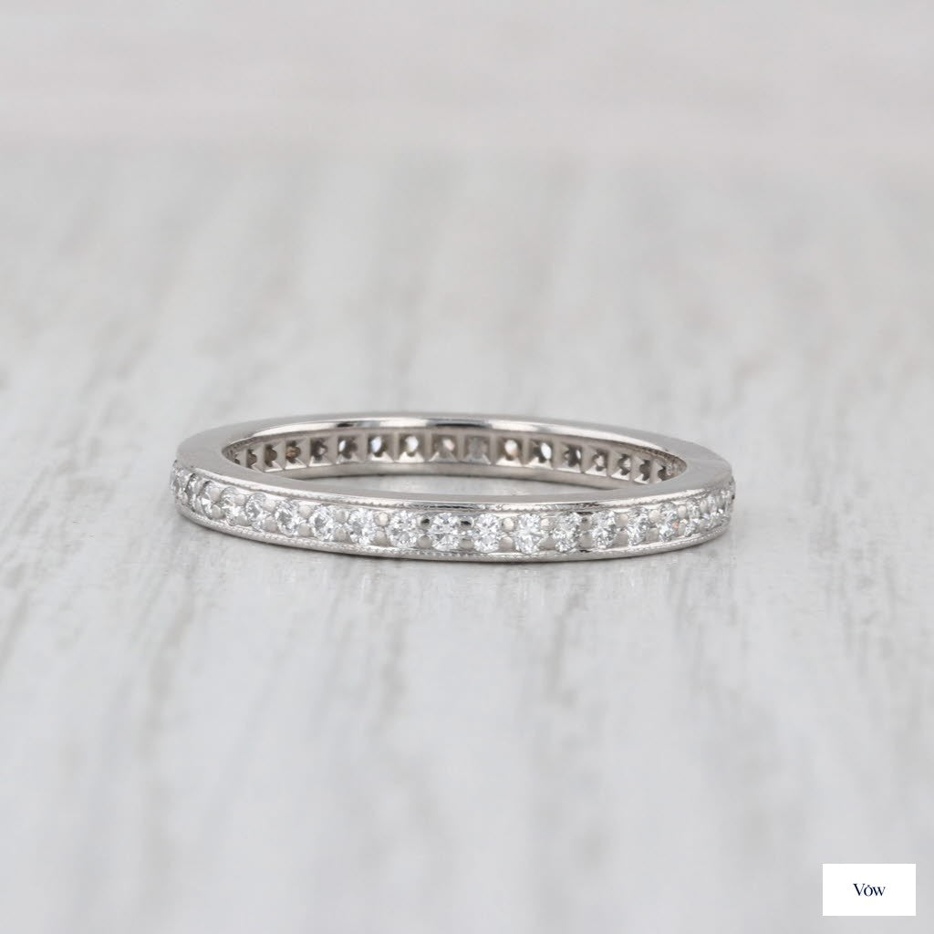 Tiffany & Co. Legacy — 0.62ct Diamond Eternity Band, Platinum — Authentic Pre-Owned