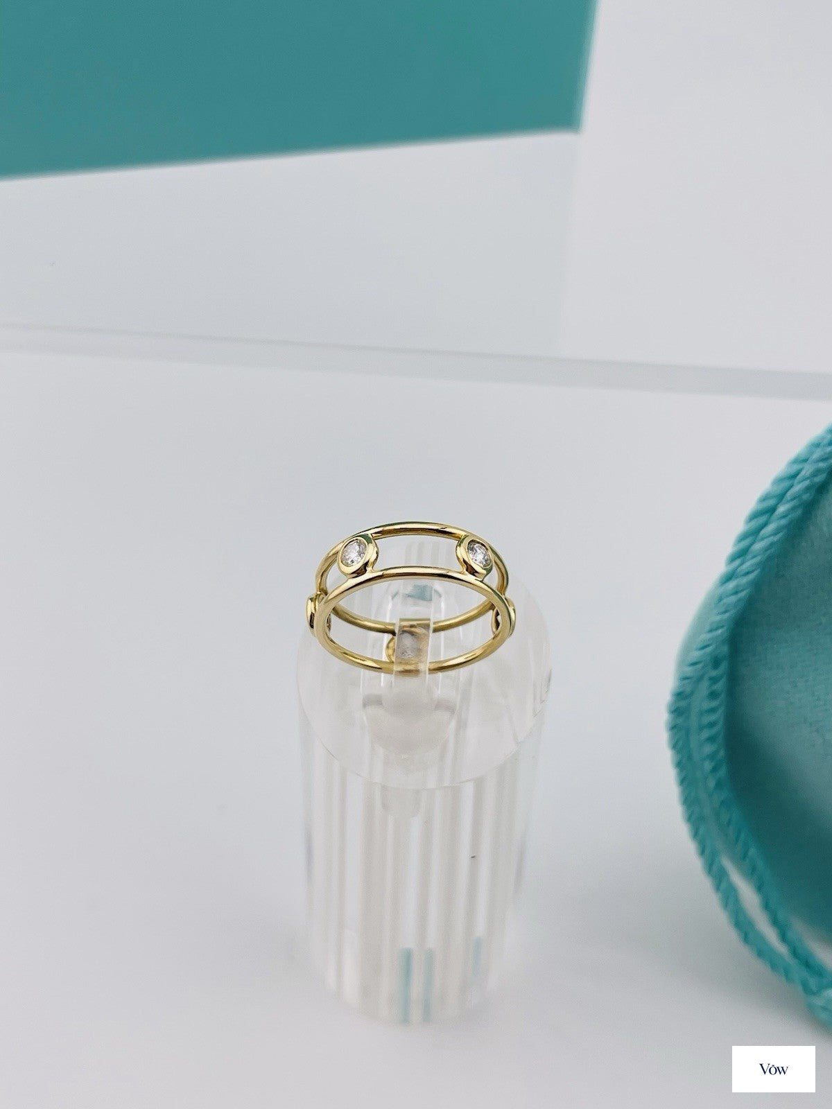 Tiffany & Co. By the Yard Diamond Ring — 18K Yellow Gold — Authentic Pre-Owned