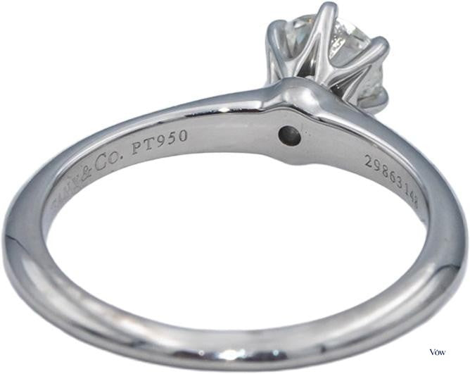 Tiffany & Co. Solitaire — 0.47ct Round Diamond, Platinum — Authentic Pre-Owned
