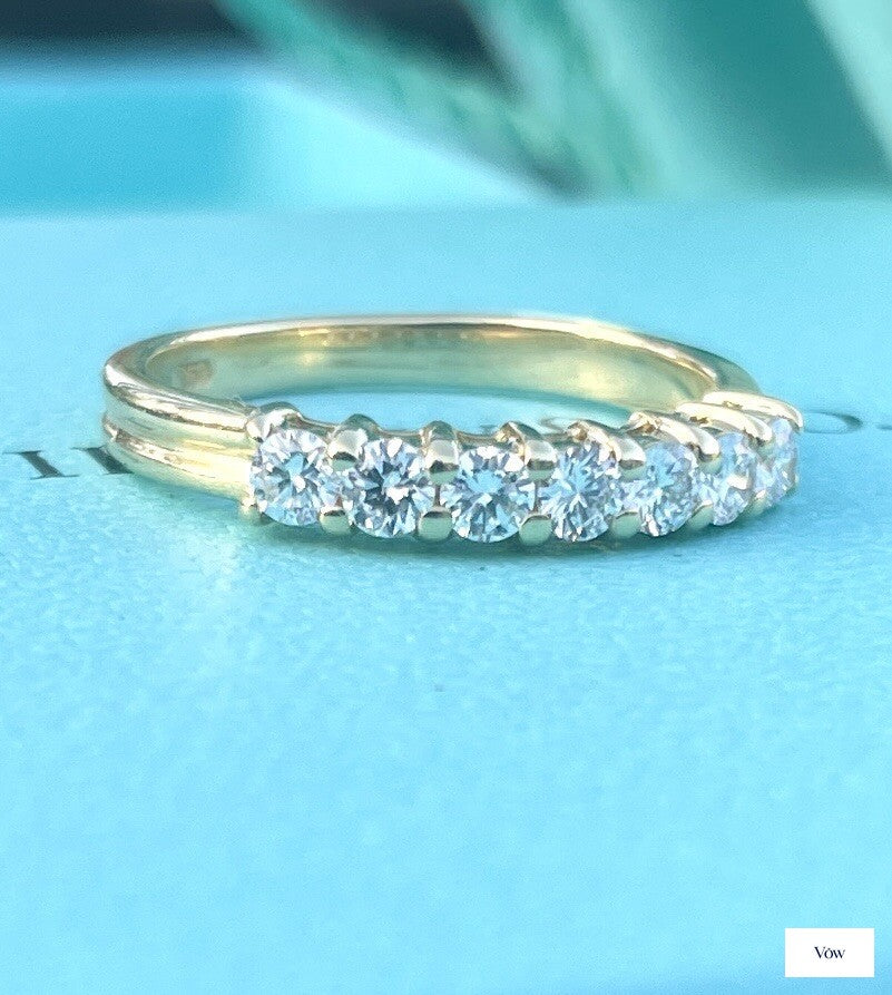 Tiffany & Co. Forever Embrace Eternity Diamond Band — 18k Yellow Gold — Authentic Pre-Owned