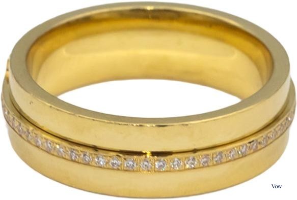 Tiffany & Co. T Ring — 0.13ct Round Diamond, 18k Yellow Gold — Authentic Pre-Owned
