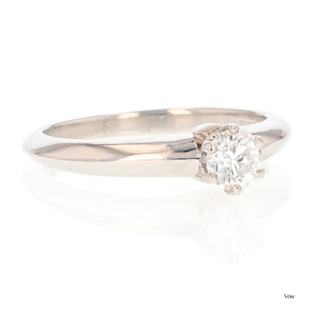 Tiffany & Co. Round Diamond Solitaire — 0.27ct, Platinum — Authentic Pre-Owned